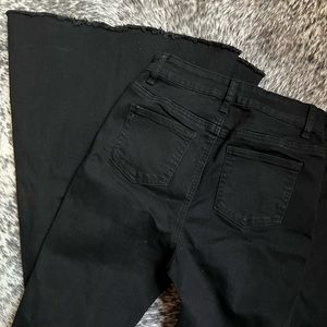 Black High Rise Bell Bottom Jeans